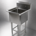 Thumbnail image #3 for John Boos Pro-Bowl 1-Compartment 14-Gauge Stainless Steel Compartment Sink with Legs, 24