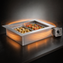 Thumbnail image #3 for Alto-Shaam Halo Heat Waterless Drop-In Hot Food Well with Large Flange, Independent Thermostatic Controls, 2 Full-Size Pan Capacity