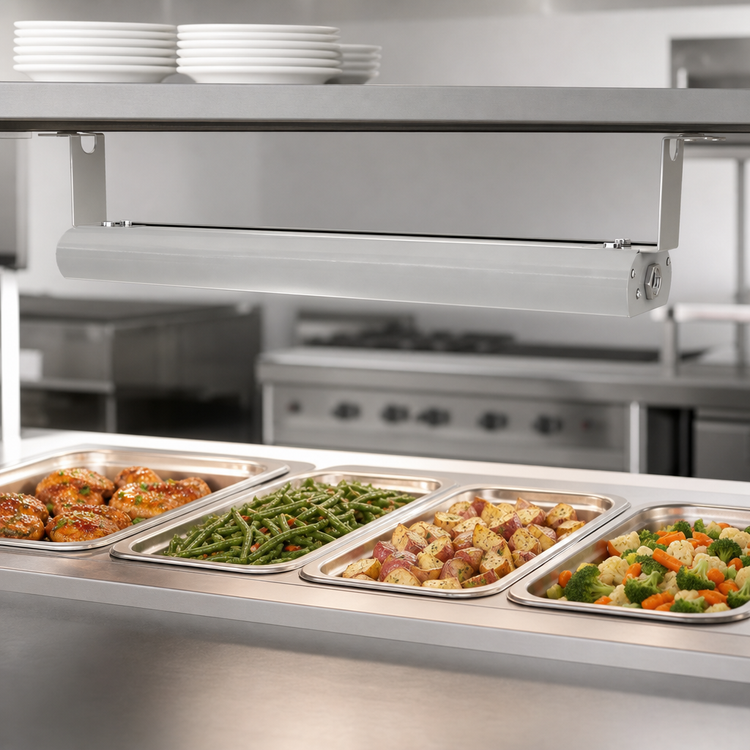 Product image #3 for Vollrath 54-Inch Low Profile Unlighted Strip Heat Lamp with Remote Toggle Switch
