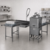 Thumbnail image #3 for Eagle Group Island Soiled Dishtable with Dish Landing Shelf, Right-to-Left, 30-Inch Working Depth