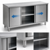 Thumbnail image #3 for Spec-Master Stainless Steel Plate Cabinet with Sliding Doors, 60-Inch Wide x 15-Inch Deep