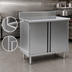 Thumbnail image #3 for Eagle Spec-Master 48-Inch x 24-Inch Enclosed Worktable with Hinged Doors and 4-1/2-Inch Backsplash