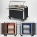 Thumbnail image #3 for Dinex Mealtime Xpress DXCMTXHR Dual Compartment Heated and Refrigerated Meal Delivery Cart