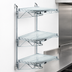 Thumbnail image #3 for Quantum Wall-Mounted Cantilever Starter Unit with 3 Wire Shelves, 54-Inch Posts