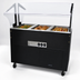 Thumbnail image #3 for Advance Tabco Portable Electric Hot Food Buffet Table with 3 Sealed Wells, Stainless Steel Top, and Matte Black Base