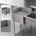Thumbnail image #3 for Advance Tabco Right-Side Corner Splash for SLD-2 Drainboards