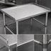 Thumbnail image #3 for John Boos 18 Inch W x 30 Inch D x 24 Inch H 16-Gauge Stainless Steel Equipment Stand with 1-1/2 Inch Up-Turned Back and Sides
