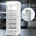 Thumbnail image #4 for Beverage-Air MarketMax 1-Section Reach-In Glass Door Freezer Merchandiser, 19.08 Cu. Ft., White