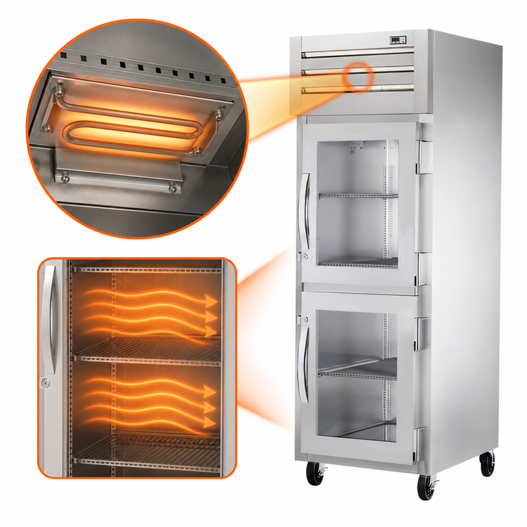 Product image #3 for True SPEC SERIES 27.5-Inch Wide Reach-In Heated Holding Cabinet with 2 Half-Height Glass Swing Doors