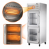 Thumbnail image #3 for True SPEC SERIES 27.5-Inch Wide Reach-In Heated Holding Cabinet with 2 Half-Height Glass Swing Doors