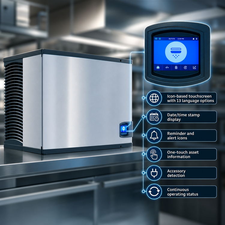 Product image #3 for Manitowoc Indigo NXT IRT0500A 30-Inch Air-Cooled Self-Contained Regular Cube Ice Maker