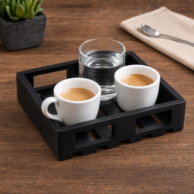 Product image #4 for American Metalcraft Espresso Square Wooden Serving Crate, 11-5/8 Inch Long