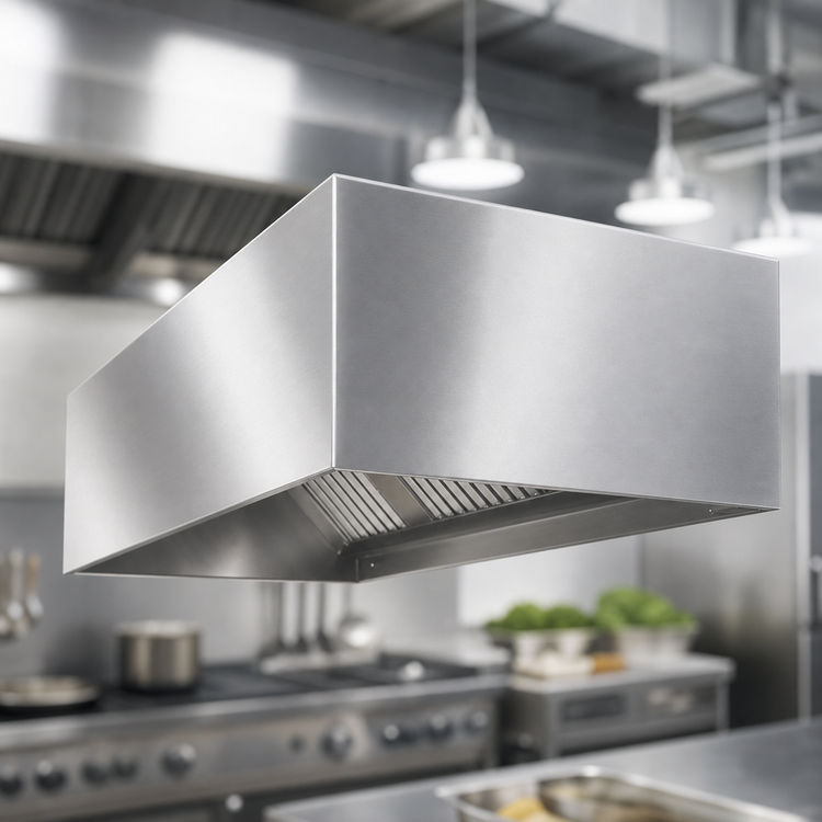 Product image #3 for SpecAIR HEB96-120 120" Wall Type Exhaust-Only Commercial Kitchen Hood