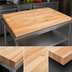 Thumbnail image #3 for John Boos SC137-O Edge Grain Flat Top Wood Work Table Top, 108 x 60 x 1-3/4 Inch, Northern Hard Rock Maple