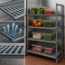 Thumbnail image #3 for Cambro Camshelving Basics Plus 4-Shelf Vented Add-On Polymer Shelving Unit, 24