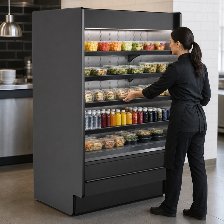Product image #3 for Structural Concepts Fusion® MD872R High-Profile Reach-In Remote DX Refrigerated Service Case with LED Lights