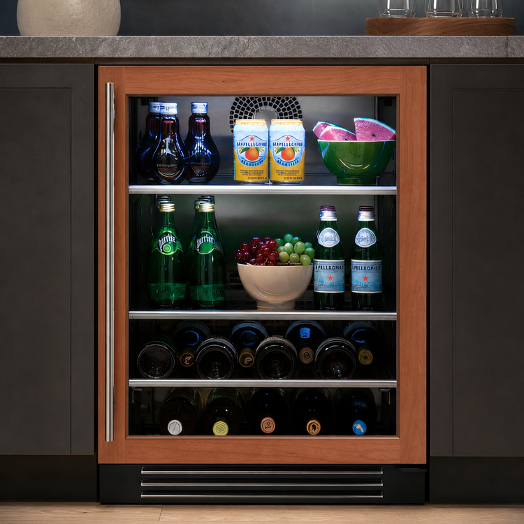 Product image #3 for True Residential 24-Inch Undercounter Beverage Center with Overlay Panel Ready Glass Door