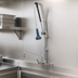Thumbnail image #3 for T&S Brass EverSteel EasyInstall 8-Inch Wall-Mount Workboard Pull-Down Pre-Rinse Unit with Add-On Faucet and 12-Inch Swing Nozzle