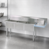 Thumbnail image #3 for BK Resources Three-Compartment Stainless Steel Sink with Right Drainboard and 18