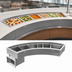 Thumbnail image #3 for Randell Curved Drop-In Refrigerated Cold Food Well, 6 Full-Size Pans
