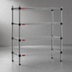 Thumbnail image #3 for Quad-Adjust 4-Tier Stationary Wire Shelving Starter Unit, 72