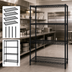 Thumbnail image #3 for Quantum 42-Inch x 14-Inch x 74-Inch Black Epoxy Antimicrobial Wire Shelving Starter Kit