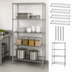 Thumbnail image #3 for Quantum 36-Inch W x 14-Inch D x 74-Inch H 4-Shelf 304 Stainless Steel Stationary Wire Shelving Starter Kit