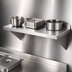 Thumbnail image #3 for 12 x 60 Inch Wall-Mounted 430 Stainless Steel Shelf with 2 Brackets