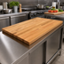 Thumbnail image #3 for John Boos Appalachian Red Oak Blended Rail Edge Grain Kitchen Countertop, 72 x 25 Inches, Varnique Finish