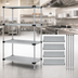 Thumbnail image #3 for Quantum Solid Stainless Steel Shelving Starter Kit with 4 Shelves, 60-Inch W x 21-Inch D x 74-Inch H