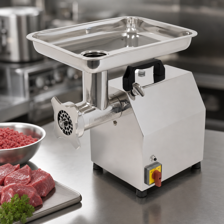 Product image #3 for BakeMax Heavy Duty Electric Countertop Meat Grinder, #22 Hub, 1-1/2 HP