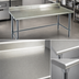 Thumbnail image #3 for Deluxe Series 16-Gauge 300 Series Stainless Steel Work Table with 4-1/2-Inch Backsplash, 60 x 24 Inches