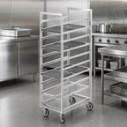 Thumbnail image #3 for Channel Manufacturing 439S3 Cafeteria Tray Rack, Stainless Steel, End Load, 10-Tray Capacity for 14 x 18 Inch Trays