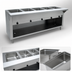 Thumbnail image #3 for Advance Tabco Triumph Supreme Electric 5-Well Sealed-Well Hot Food Table with Poly Cutting Board and Open Cabinet Base