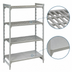 Thumbnail image #4 for Cambro Camshelving Premium 4-Shelf Vented and Solid Stationary Starter Unit, 42
