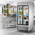 Thumbnail image #3 for True TSD-33G-HC-LD 2-Section Reach-In Refrigerator with Sliding Glass Doors