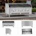 Thumbnail image #3 for Southbend Outdoor Gas Countertop Charbroiler, 18-Inch, 316L Stainless Steel, 3 Burners, 60,000 BTU