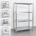 Thumbnail image #3 for BK Resources Stationary Stainless Steel Dry Storage Shelving Unit, 55