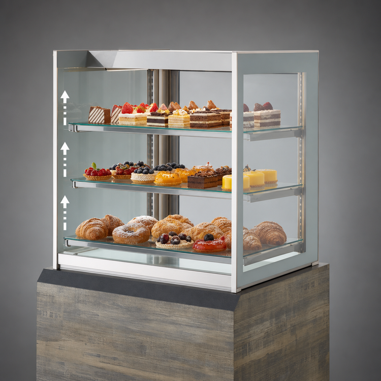 Product image #3 for Federal Industries Italian Glass Series 36-Inch Countertop Self-Service Pastry Display Case