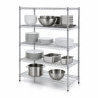 Thumbnail image #3 for Metro Super Erecta N356BR Stationary Starter Wire Shelving Unit, 48"W x 18"D x 63"H, 4 Shelves, Zinc Finish