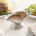 Thumbnail image #3 for American Metalcraft 3 oz Stainless Steel Gravy Boat with Flat Loop Handle and Tapered Spout