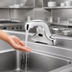 Thumbnail image #3 for Equip Touchless Electronic Sensor Deck-Mount Faucet with Mixing Valve, 4-Inch Centers, 0.5 GPM, Chrome-Plated Brass