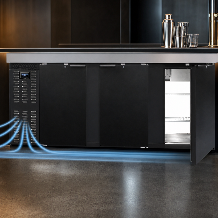 Product image #3 for Continental Refrigerator BB90NPT 90-Inch Pass-Thru Refrigerated Back Bar Cooler