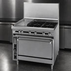 Thumbnail image #3 for Jade Range (Middleby) Titan JTRH-24G-2-36C 36-Inch Gas Range with 2 Open Burners, 24-Inch Griddle, Convection Oven