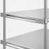 Thumbnail image #3 for Metro Super Erecta 36-Inch W x 4-Inch H Stainless Steel Shelf Ledge for Solid Shelves