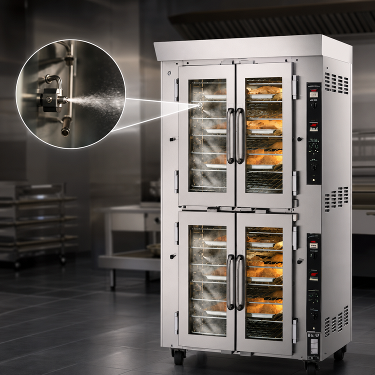 Product image #3 for Jet-Air JA14 Double-Deck Electric Convection Oven with Steam Injection, 14 Pan Capacity