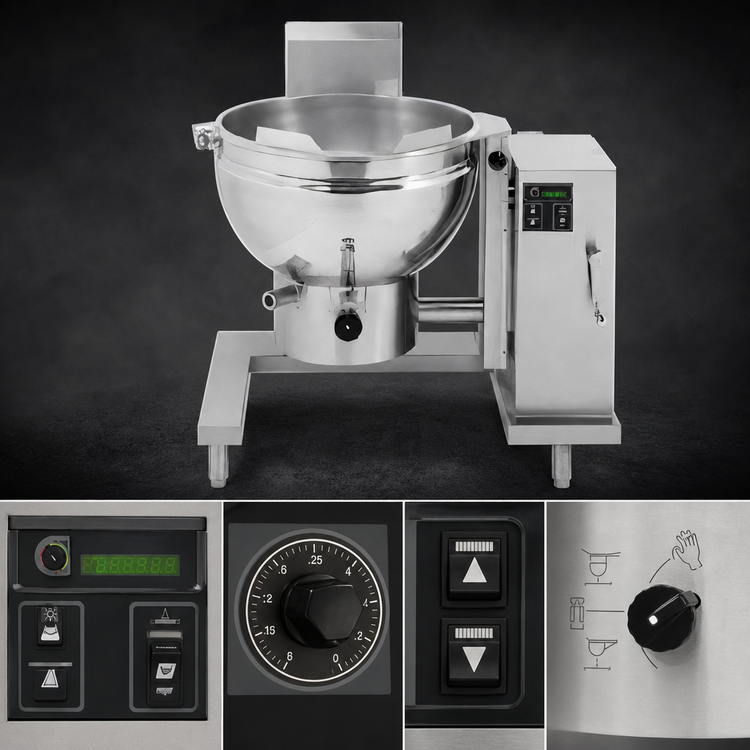 Product image #3 for Groen DHS-40A Low-Height 40-Gallon Gas Tilting Steam Kettle