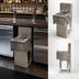 Thumbnail image #3 for BK Resources Slimline 1-Compartment Underbar Dump Sink with Faucet, Soap Dispenser, Basket Drain and Towel Dispenser