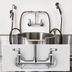 Thumbnail image #3 for EasyInstall Kettle Kaddy Wall Mount Combination Pot Filler and Spray Assembly, 8 Inch Centers