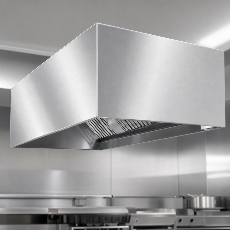 Product image #3 for SpecAir HEB96-102 102" Wide Non-Compensating Exhaust-Only Commercial Kitchen Hood